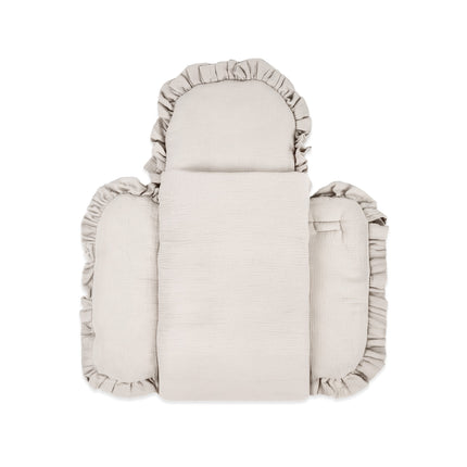 Babyschlafsack Cuddly Musselin mit Schleifen - ganzjähriger Puckschlafsack