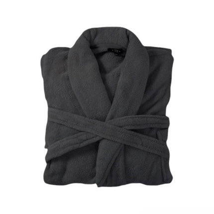 Bademantel flauschig » Saunamantel in Teddy-Plüsch Qualität » leichter/dünner Morgenmantel 100 cm lang » unisex