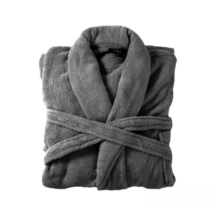 Bademantel flauschig » Saunamantel in Teddy-Plüsch Qualität » leichter/dünner Morgenmantel 100 cm lang » unisex