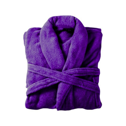 Bademantel flauschig » Saunamantel in Teddy-Plüsch Qualität » leichter/dünner Morgenmantel 100 cm lang » unisex
