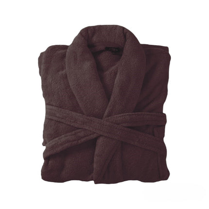 Bademantel flauschig » Saunamantel in Teddy-Plüsch Qualität » leichter/dünner Morgenmantel 100 cm lang » unisex