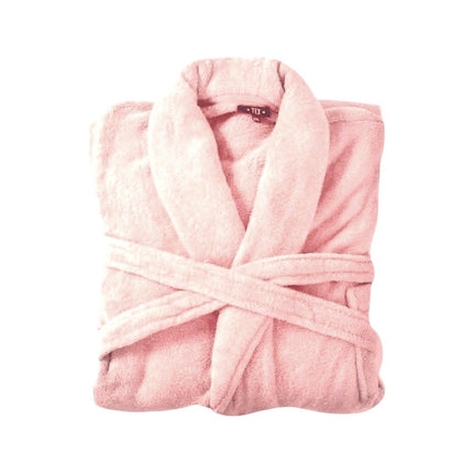 Bademantel flauschig » Saunamantel in Teddy-Plüsch Qualität » leichter/dünner Morgenmantel 100 cm lang » unisex