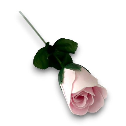 Baderose am Stiel » Seifenrose 4 g » Geschenkidee » Badekonfetti als Rose am Stiel