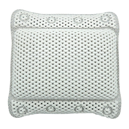 Badewannenkissen grau weiß blau Badekissen mit Saugnäpfen Spa Wannenkissen Kopfkissen