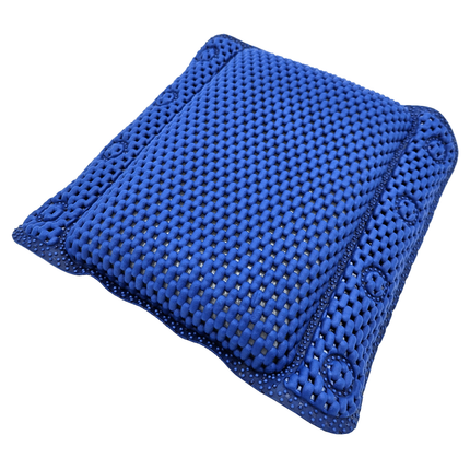 Badewannenkissen grau weiß blau Badekissen mit Saugnäpfen Spa Wannenkissen Kopfkissen