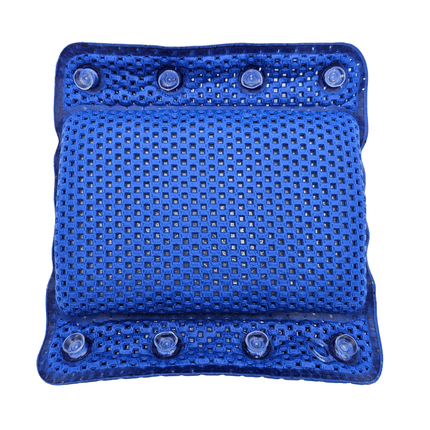 Badewannenkissen grau weiß blau Badekissen mit Saugnäpfen Spa Wannenkissen Kopfkissen