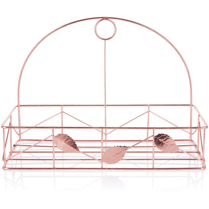 10-teiliges Bade- und Dusch- Geschenkset, Himbeere - Champagner, in Metall Badregal