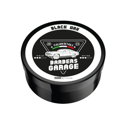 Barbers Garage schwarzes Haarwachs gegen graue Haare (100g)