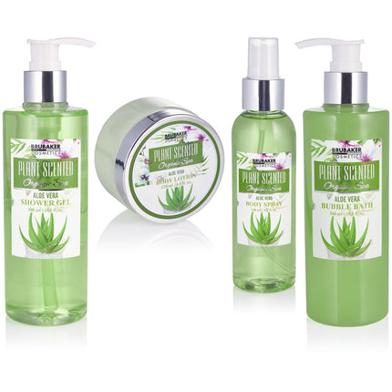 10-teiliges Aloe Vera Beautyset, Geschenkset in Vintage Wanne
