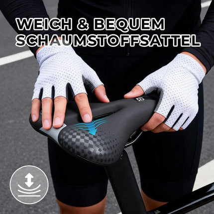 Bequemer Fahrradsattel, Ergonomisch Fahrrad Sattel Mit Druckentlastung & Belüftung, Hochdichter Schaumstoff, Doppelte Federung