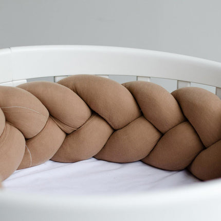 Bettschlange geflochten Musselin  – Kuschelige Bettumrandung