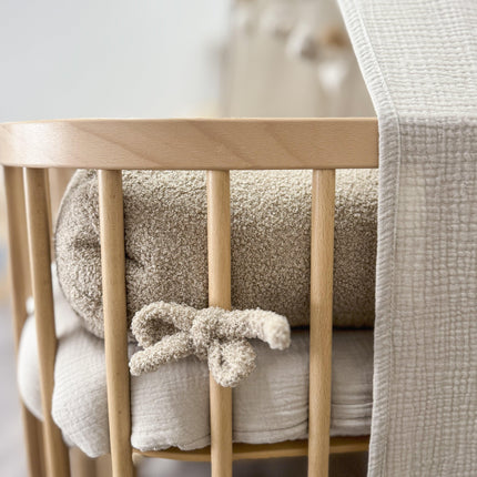 Bettschlange einsträngig Teddystoff Bouclé – Schutz & Vielseitig