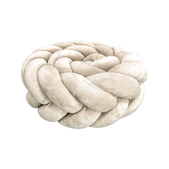 Bettschlange geflochten Fischgrätenoptik Velours – Premium Schutz & Komfort