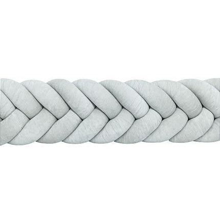 Bettschlange geflochten Fischgrätenoptik Velours – Premium Schutz & Komfort