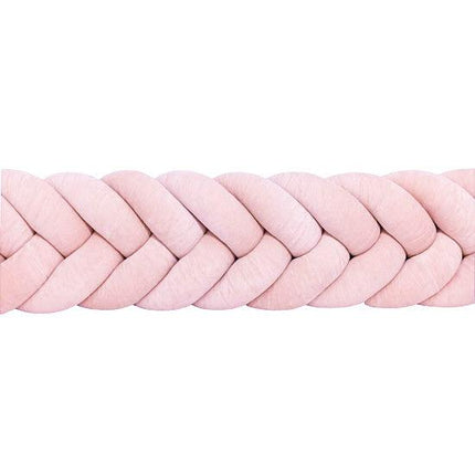 Bettschlange geflochten Fischgrätenoptik Velours – Premium Schutz & Komfort