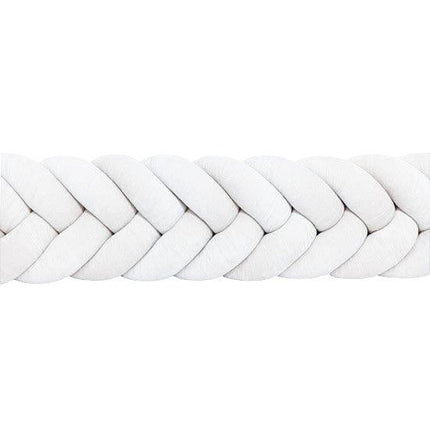 Bettschlange geflochten Fischgrätenoptik Velours – Premium Schutz & Komfort