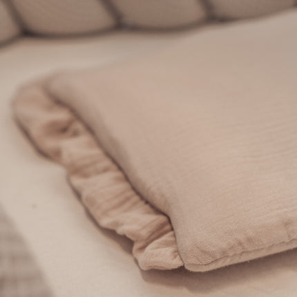 Bettwäsche gebrauchsfertig Musselin Rüschen – Weich & Atmungsaktiv