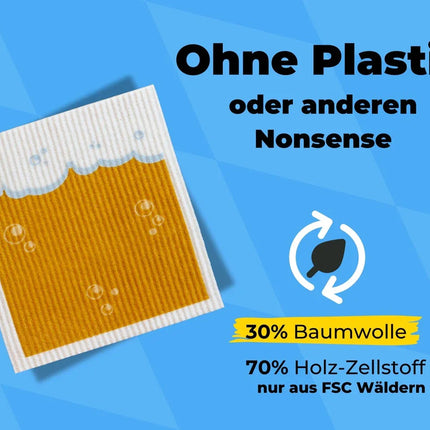 Bier Spültücher bedruckt (5x) als nette Geschenkidee