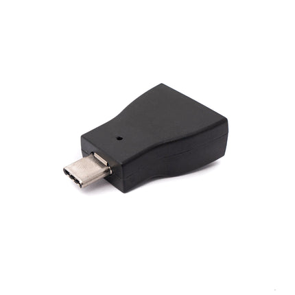 SYSTEM-S Audio USB Adapter 3,5 mm Klinke Buchse zu 3.1 Typ C Stecker AUX Kabel in Schwarz