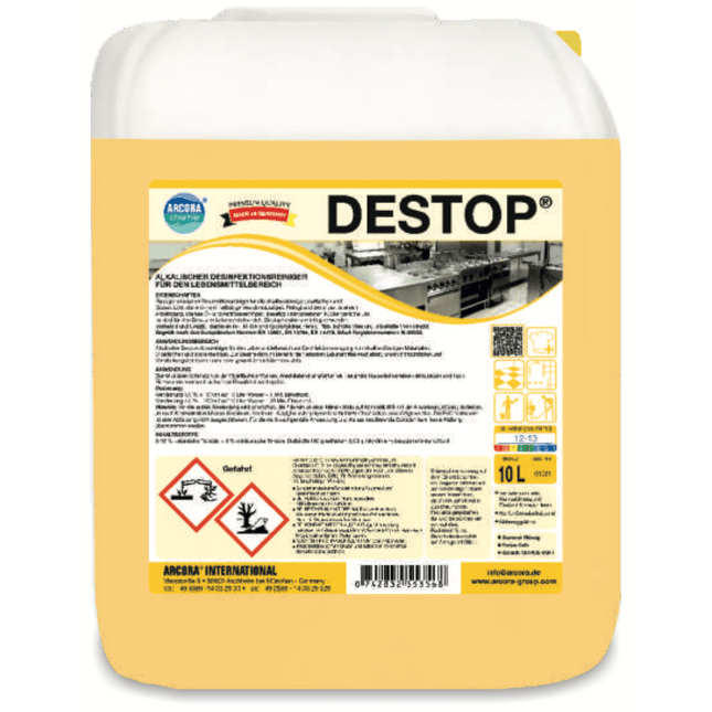 Arcora Destop Alkalischer Desinfektionsreiniger Für Den Lebensmittelbereich | Flasche (1 l)