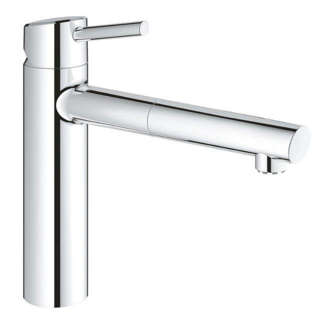 GROHE "Concetto" Niederdruck-Küchenarmatur mit herausziehbarem Auslauf