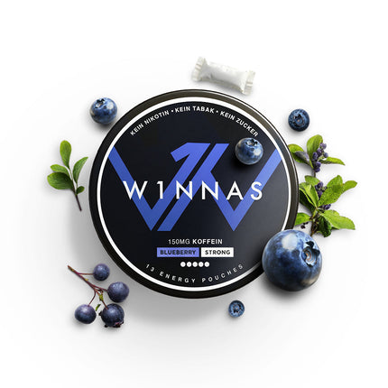 W1NNAS Performance Pouches Blueberry, Dose mit 13 Pouches