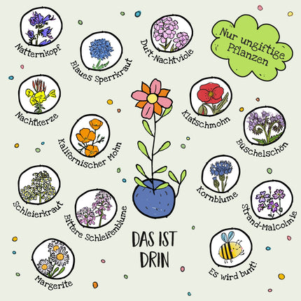 10x5 Blumenmurmeln im Tütchen – Osterdesign