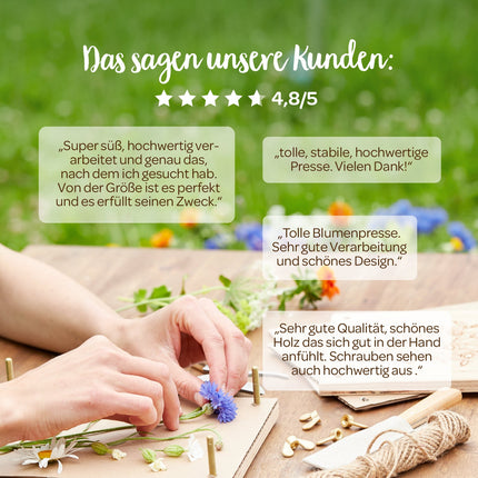 Blumenpresse für Blumen, Blüten & Co.