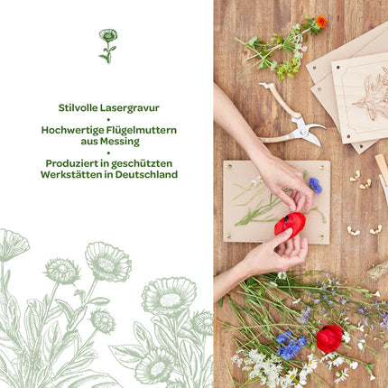 Blumenpresse für Blumen, Blüten & Co.