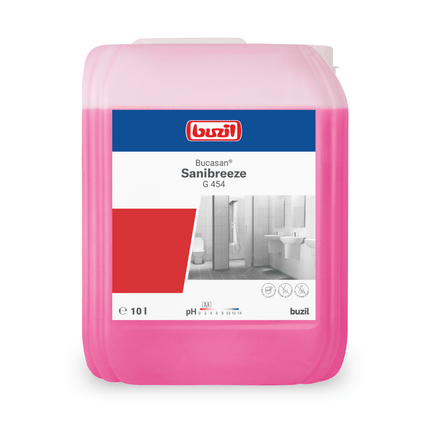 Buzil Bucasan® Sanibreeze G 454 Sanitärunterhaltsreiniger auf Zitronensäurebasis mit Geruchsblocker