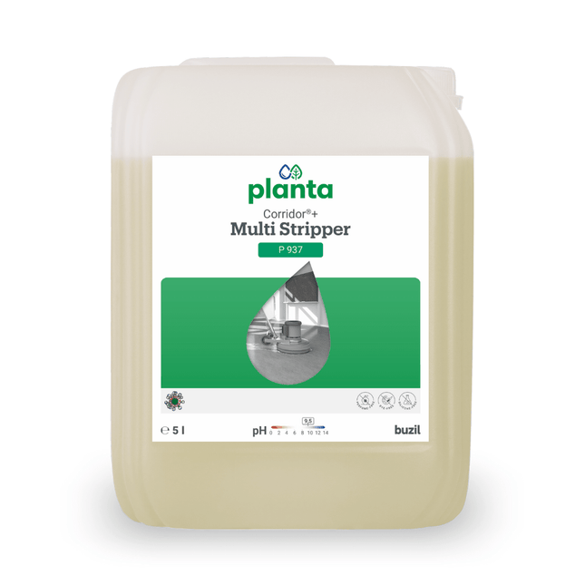 Buzil Corridor®+ Multi Stripper P 937 Ökologischer Universalgrundreiniger | Kanister (5 l)