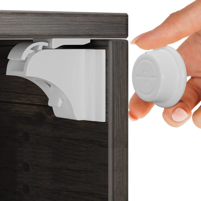 Magnetisches Schrankschloss Kindersicherung 10+2 Baby Sicherheit Schranksicherung