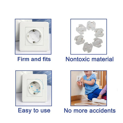 40 Stück Kindersicherung Steckdosenschutz Baby Schutz Drehmechanismus Stecker