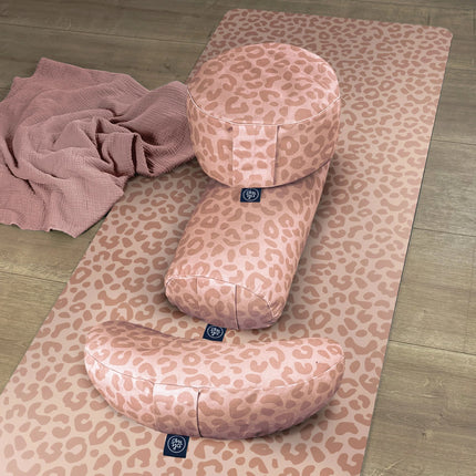 Design Yoga Bolster - Blush Leo