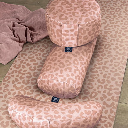 Design Yoga Bolster - Blush Leo