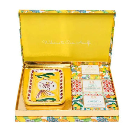 CASA AMALFI LEMON MAIOLICA 3 SOAP GIFT SET