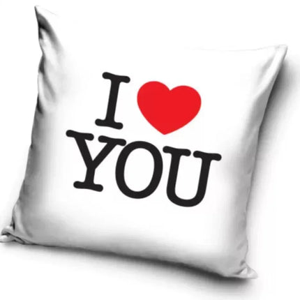 Valentinstag Kissenbezug: I Love You - 40cm x 40cm