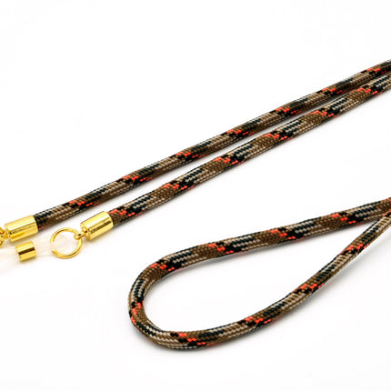 Brillenband 3,8mm Camouflage Beige Orange