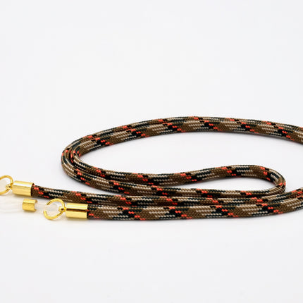 Brillenband 3,8mm Camouflage Beige Orange