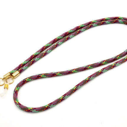 Brillenband 3,8mm Rot Bunt