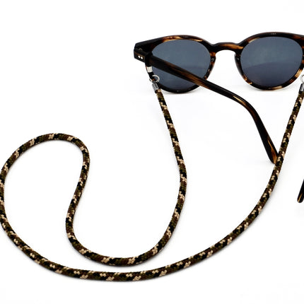 Brillenband 4mm Camouflage Beige