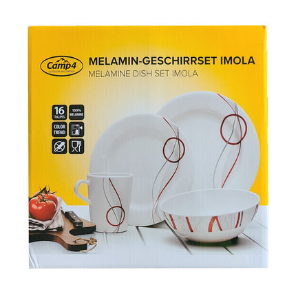 Camp4 Melamin Geschirr-Set IMOLA - Für 4 Personen