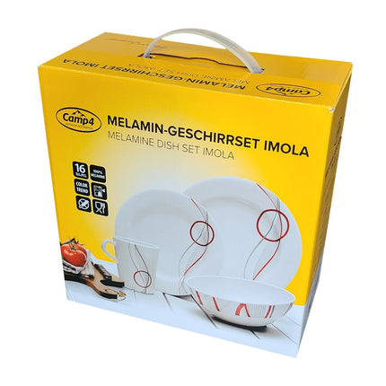 Camp4 Melamin Geschirr-Set IMOLA - Für 4 Personen
