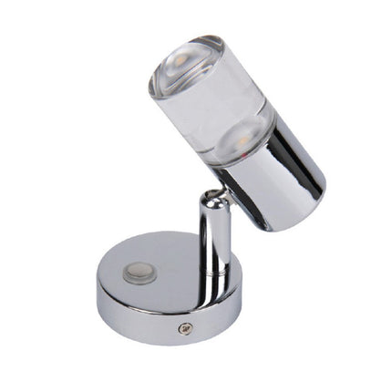 Camper LED-Spot Leselampe 12V 2W Nickel gebürstet