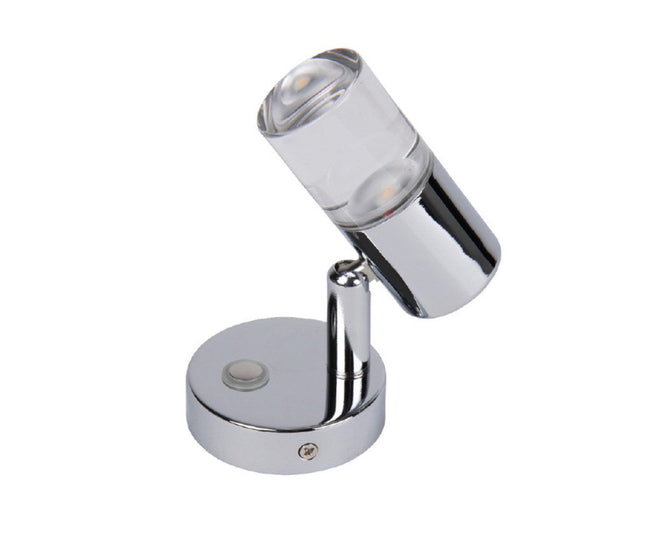 Camper LED-Spot Leselampe 12V 2W Nickel gebürstet