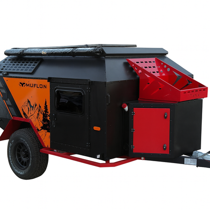 MUFLON Camper XP-2 – Offroad Wohnwagen, 690 kg, Markise, Solaranlage, Standheizung