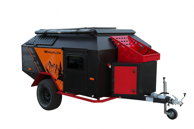 MUFLON Camper XP-2 – Offroad Wohnwagen, 690 kg, Markise, Solaranlage, Standheizung
