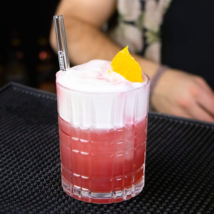 International Anstoßen Edition 20cm Glastrinkhalme „Prost“ in 6 verschiedenen Sprachen