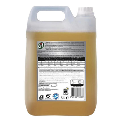 Cif Professional Holzbodenreiniger Spezieller Reiniger für Holz- und Laminatböden | Kanister (5 l)