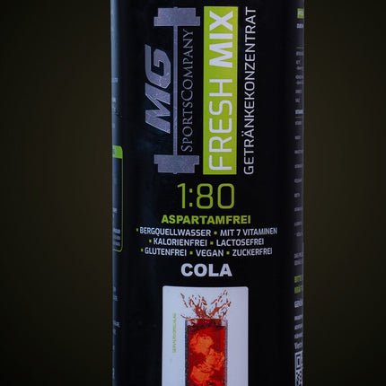 Fitness Getränkekonzentrat - Cola - mit 7 wertvollen Vitaminen ergibt 80 Liter